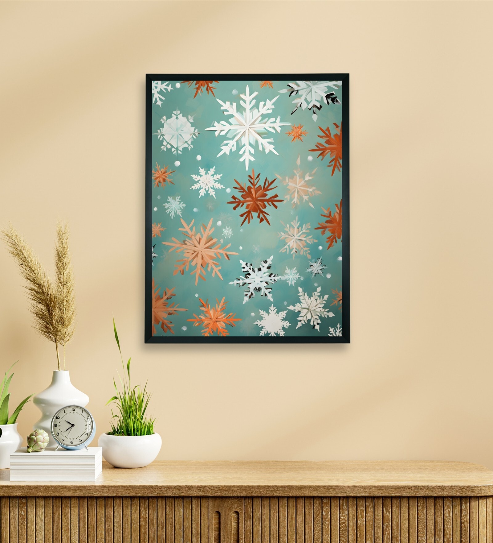Silent Snowfall Winter 24 x 32 inch Canvas Wall Art