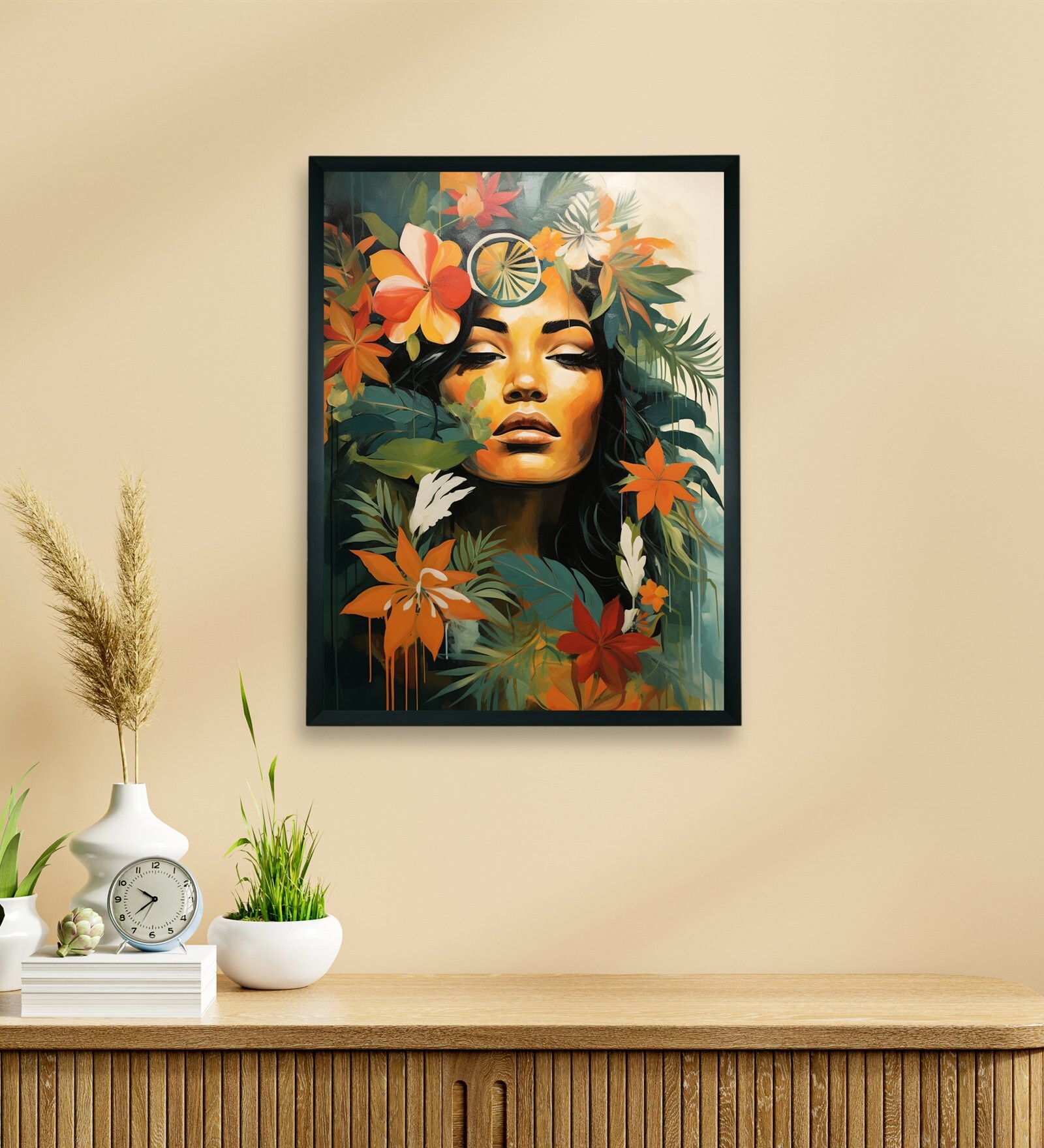 Unwind Floral Dreams 18 x 24 inch Canvas Wall Art