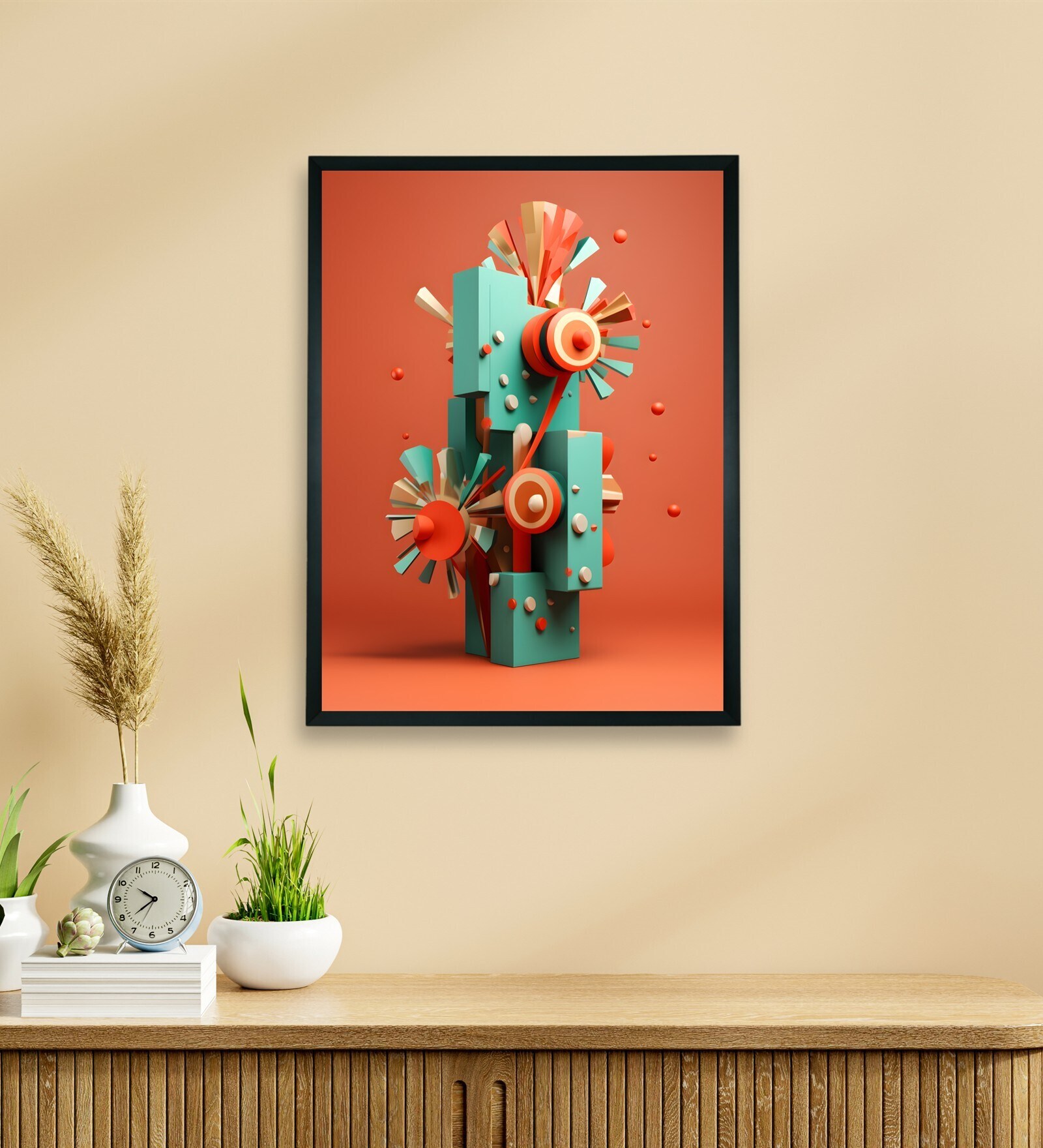 Winter's Abstract Embrace 24 x 32 inch Canvas Wall Art