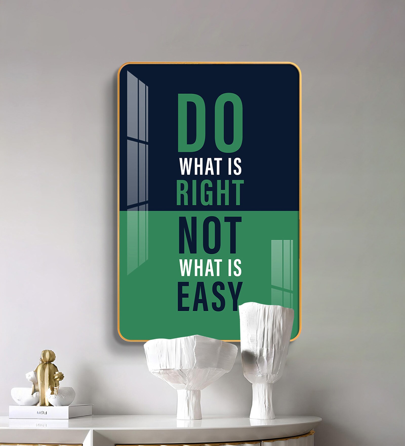 Choose The Right Path MDF Wood Acrylic Wall Art