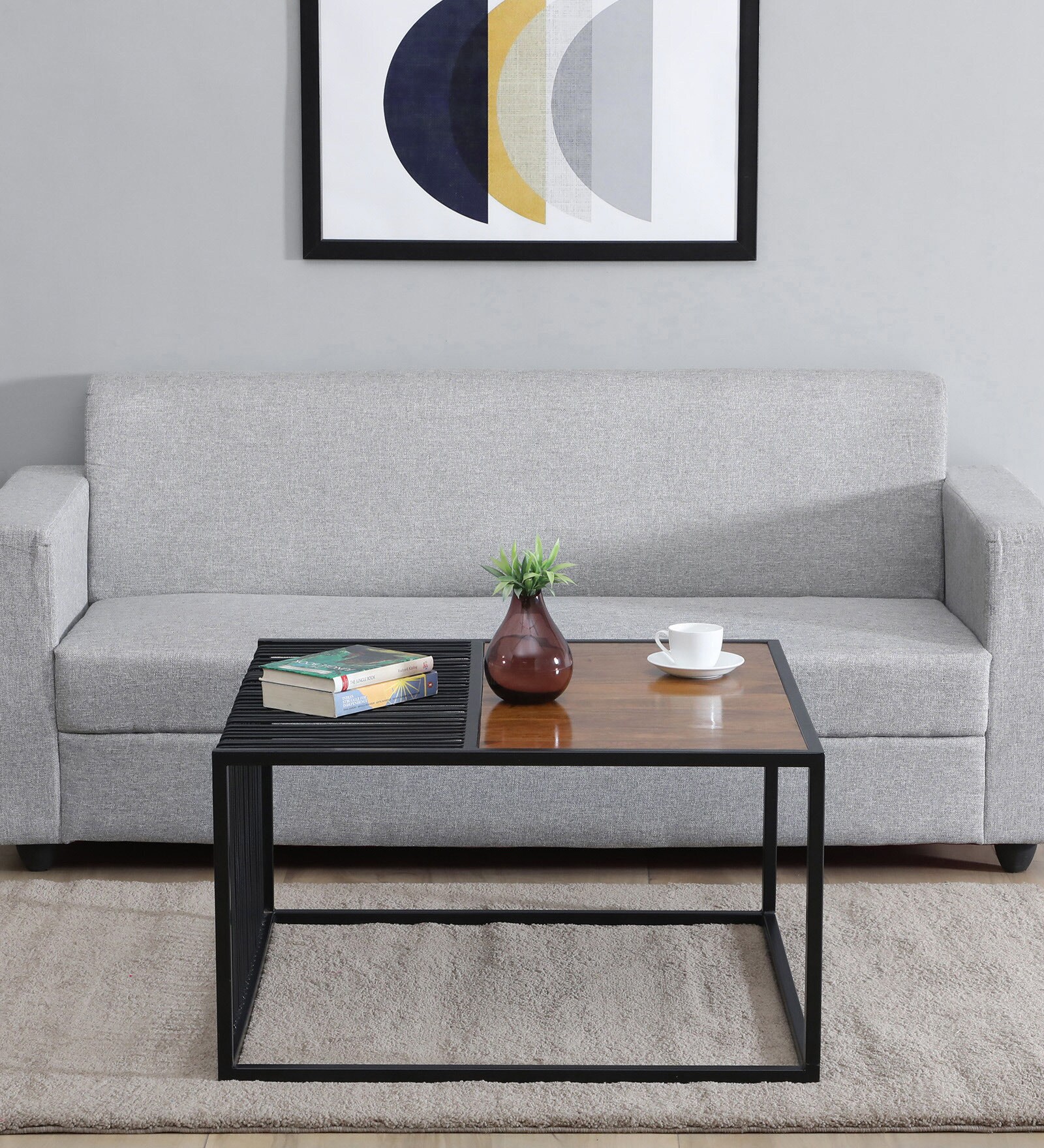 Choptic Solid Wood Coffee Table in Light Cheery Finish