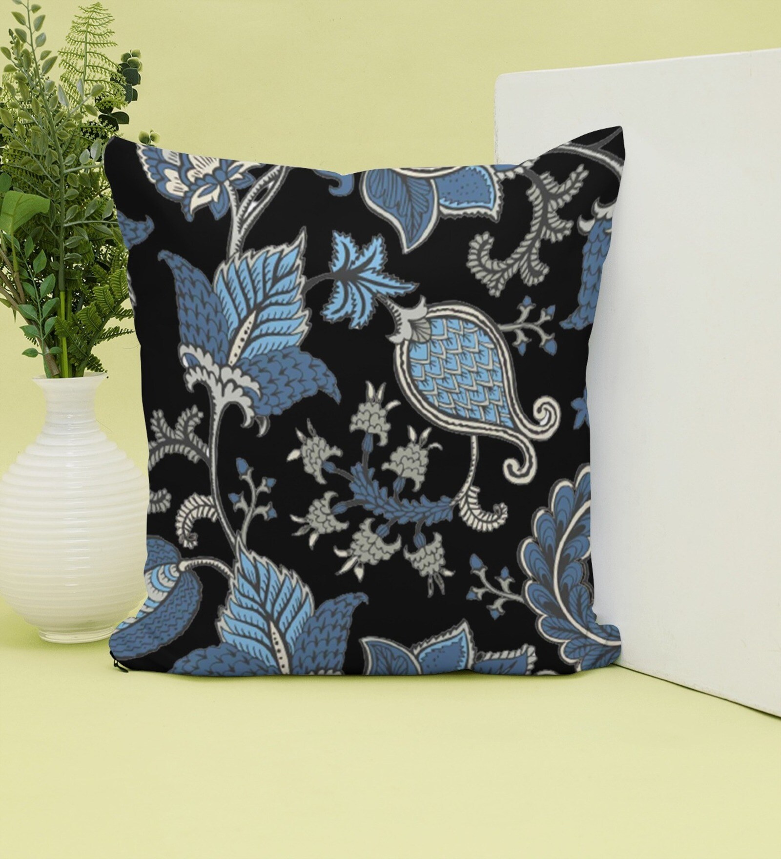 Christmas Collection Multicolor Abstract Satin 16X16 Inches Cushion Cover