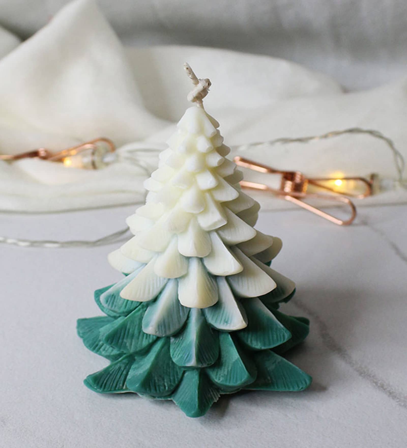 Christmas Tree Green Wax Scented Candles