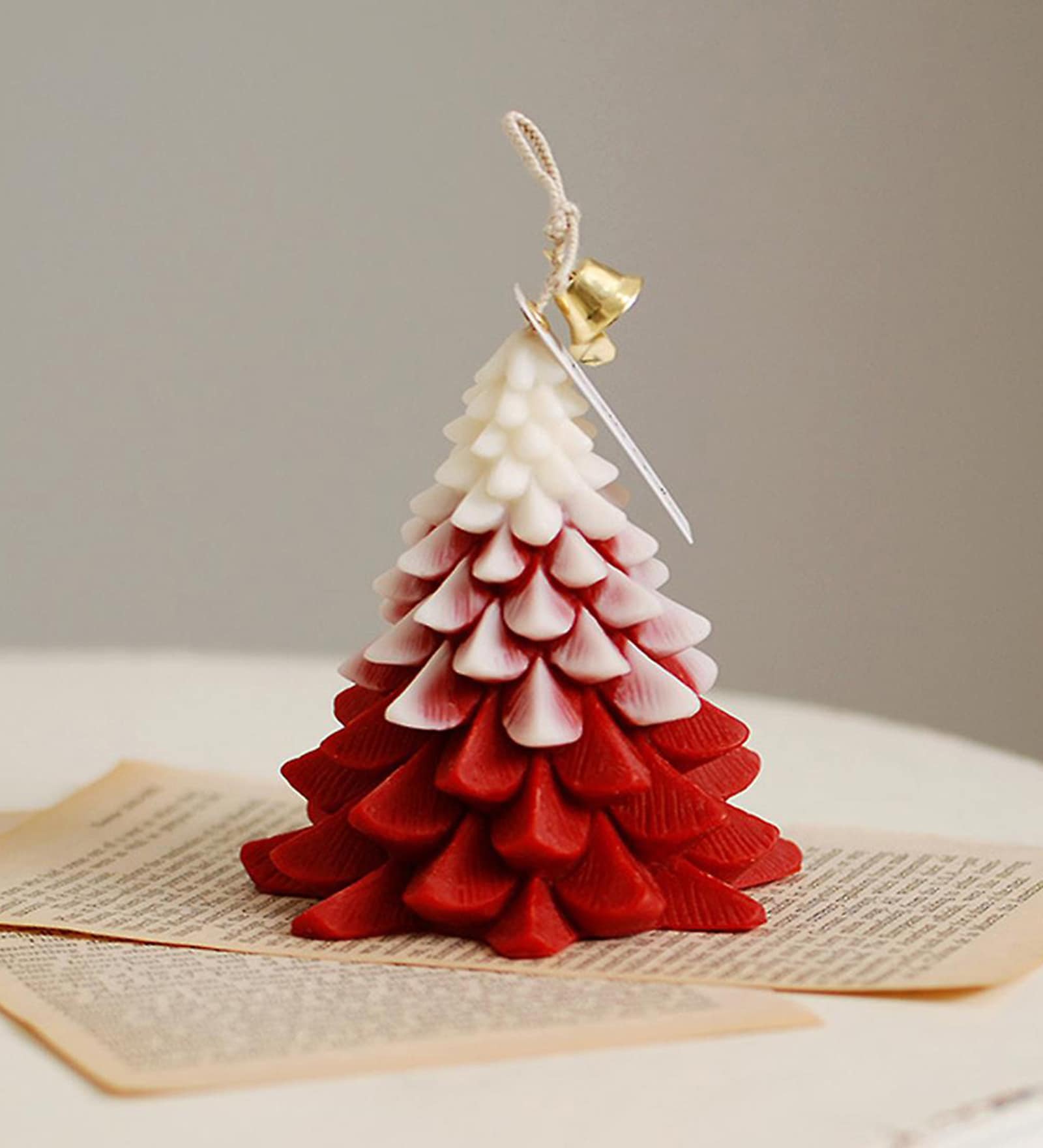 Christmas Tree Red Wax Scented Candles