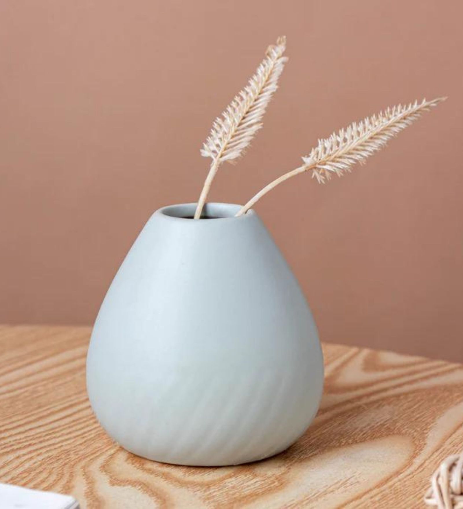 Buy Chromatic Decorative Matte Grey Flower Vase by Nestasia at 38 OFF