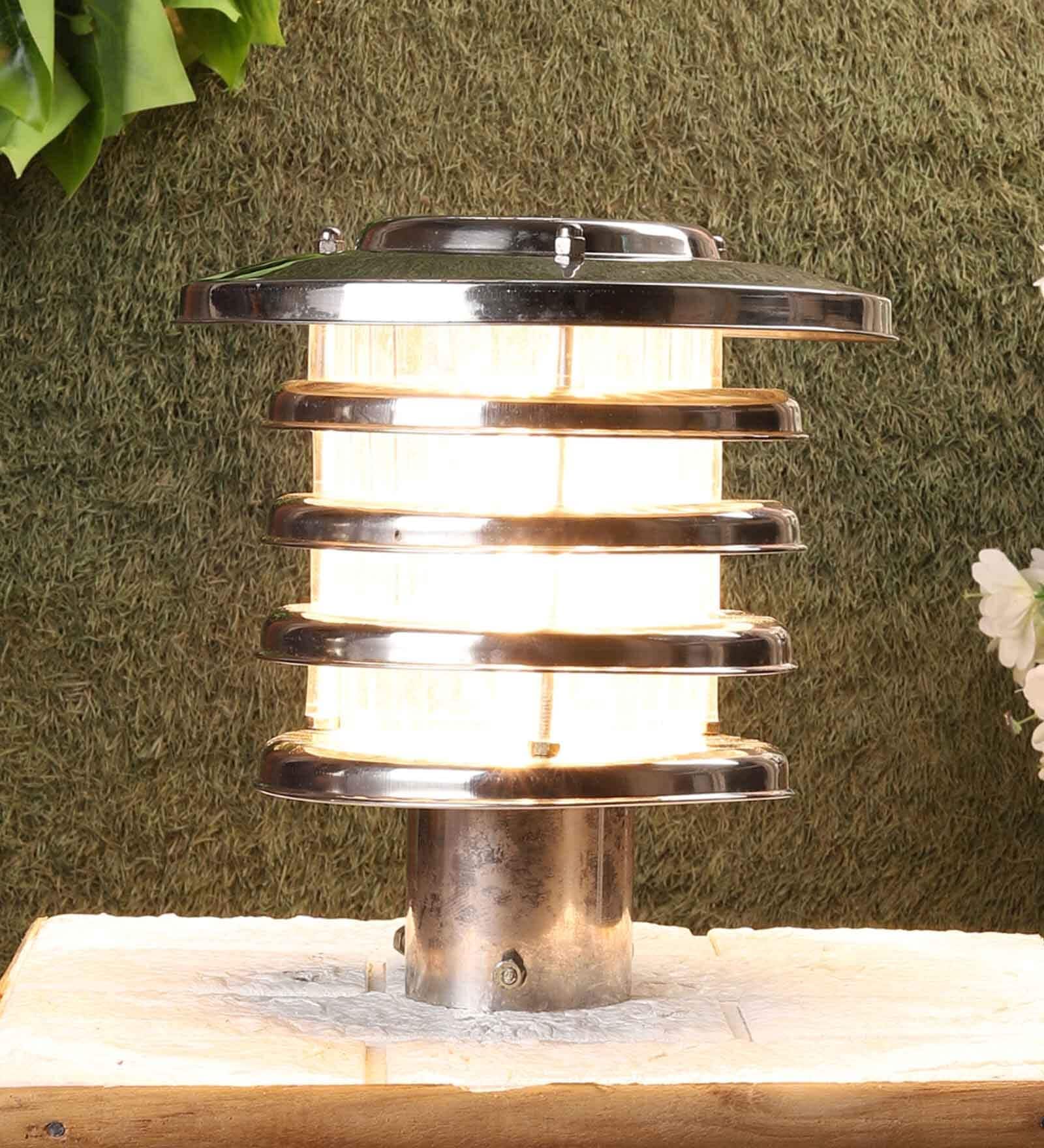 Mao Chrome Stainless Steel Gate Light