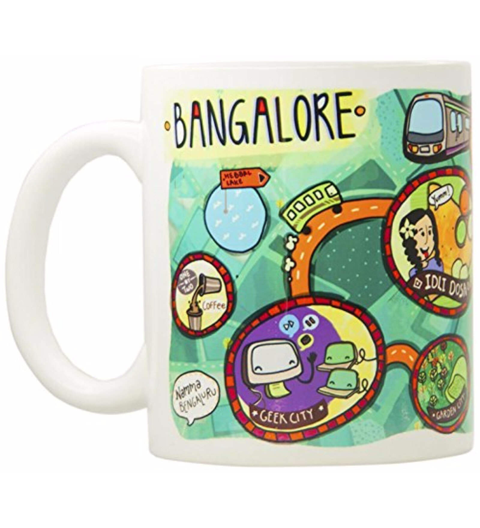 Buy Chumbak Bangalore Ceramic 300 ML Coffee Mug Online Mugs Mugs