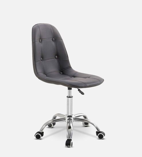 Charles Jacobs Leatherette Guest Chairs in Grey Colour
