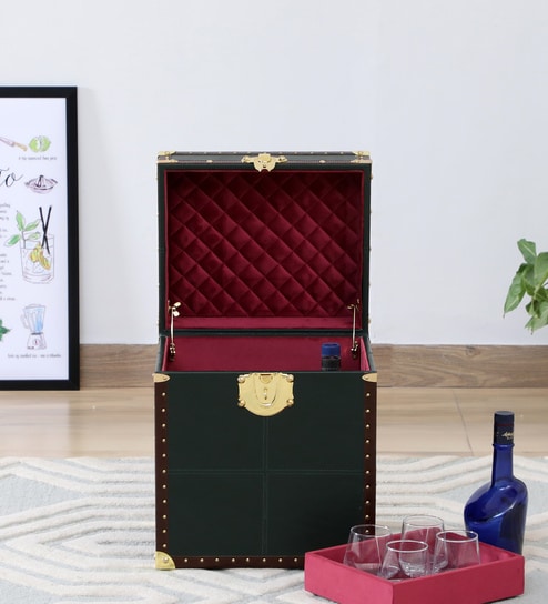 Portable mini store bar cabinet