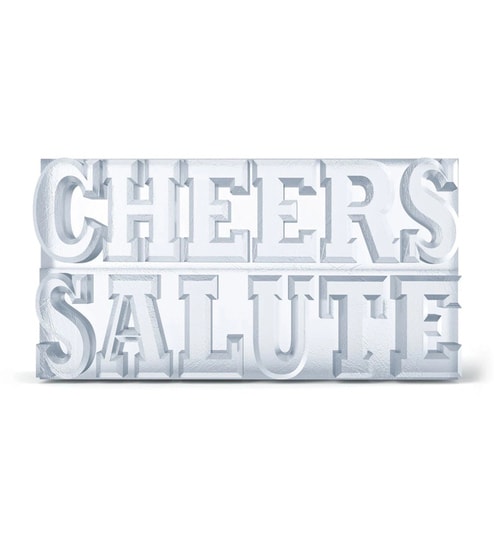 Cheers Salute White Silicone Ice Tray