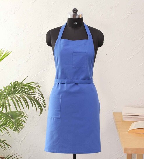 Chef's Blue Cotton Apron