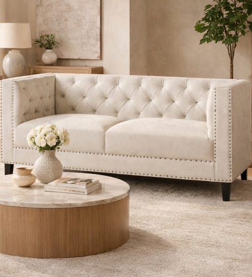 Chester Sofa 2 Seater In Beige Colour