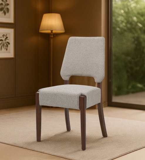 Chicago American Fabric Dining Chair In Beige Color