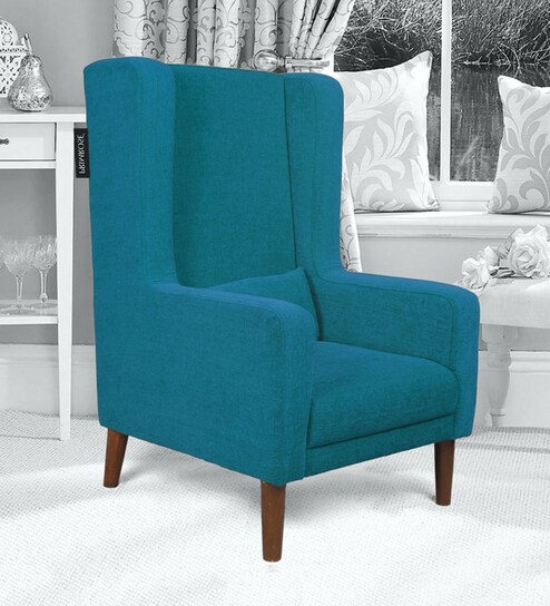 teal green chair