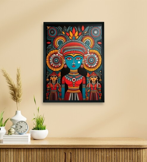 Abstract Crowned Women 18 x 24 inch Canvas Wall Art