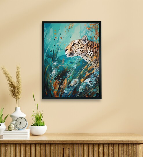 Abstract Leopard Stylish 18 x 24 inch Canvas Wall Art