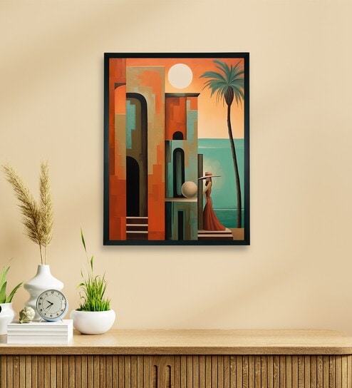 Framed Boho Sunny Day 18 x 24 inch Canvas Wall Art