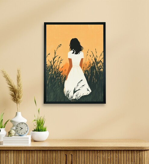 Girl in Golden Hour 12 x 16 inch Canvas Wall Art