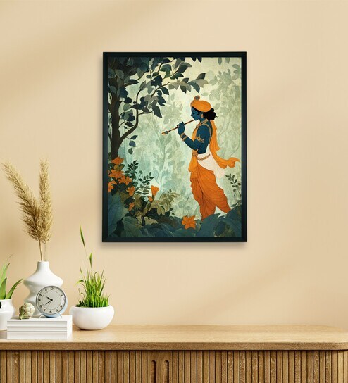 Krishna's Grace 24 x 32 inch Canvas Wall Art