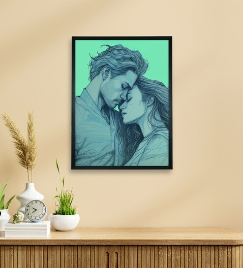 Minimalist Romance Line Art 18 x 24 inch Canvas Wall Art