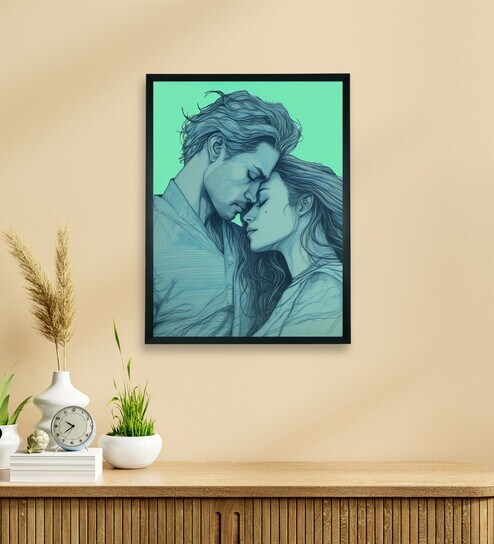 Minimalist Romance Line Art 24 x 32 inch Canvas Wall Art