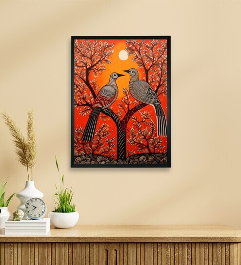 Pigeon Flight Sunset 18 x 24 inch Canvas Wall Art