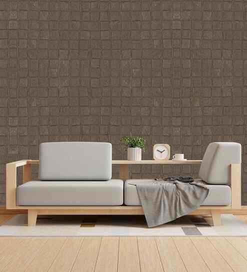 Chocolate Chunk Design Subtle Elegance Modern Style Wallpaper