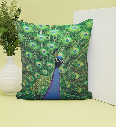 Shop set of 5 Poppy Bird Land Blended Velvet Cushion Cover