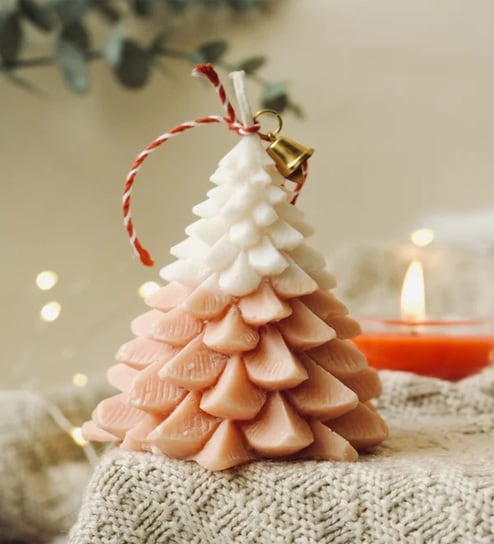 Christmas Tree Orange Wax Scented Candles