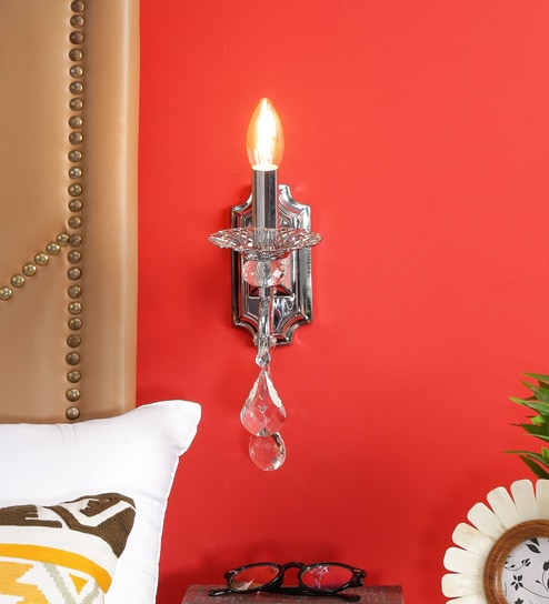 Flinchum White Metal Candle Wall Light