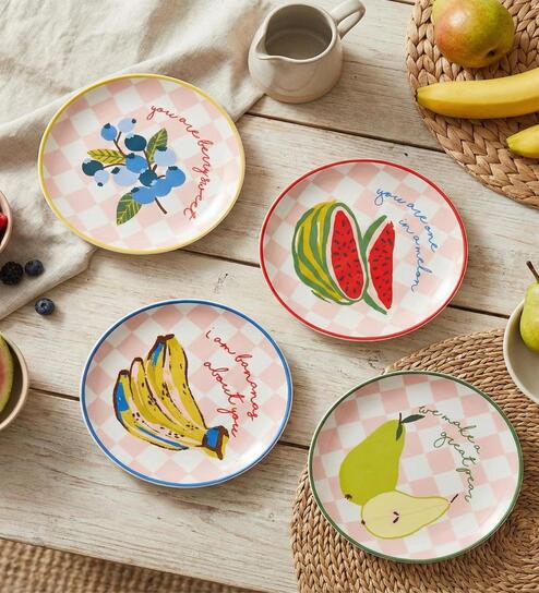 Chumbak Farmlife Snack Plates Gift Set of 4