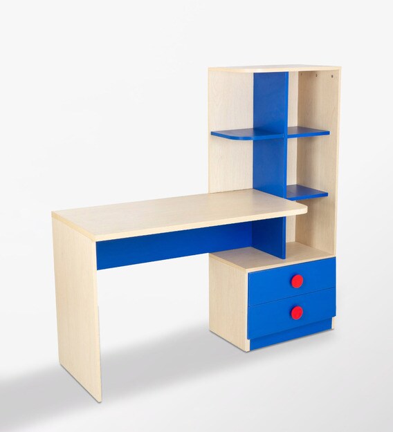 Buy Champion Study Table in Blue Colour CasaCraft By Pepperfry Online