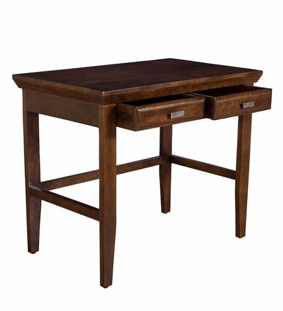 Buy Chester Solid Wood Study Table In Teak Finish By TheFreshWood