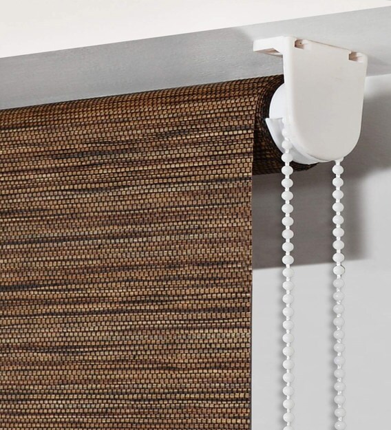 Buy Chic Corded Faux Wood 84X42 Roller Blind By Deco Window Online