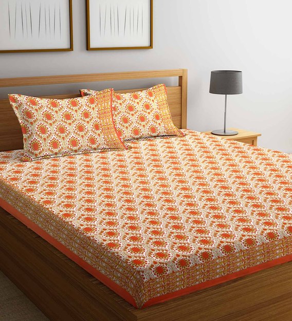 double cot cotton bed sheets