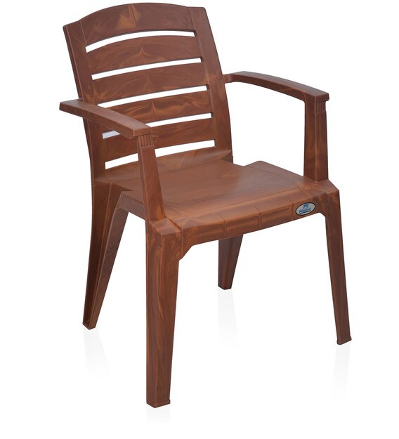 Buy Plastic Chair in Mango Wood (Set of 2) By Nilkamal Online Armed