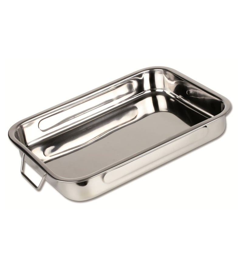 Buy Stainless Steel Roast Pan 45 CM with Folding Handles Lasagna Pan