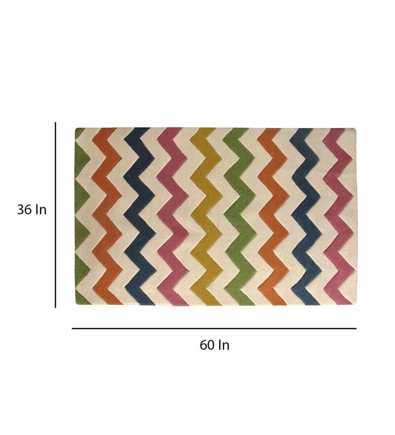 Buy Chevron 3 X5 Kids Carpet By Littlelooms Online Abstract Kids