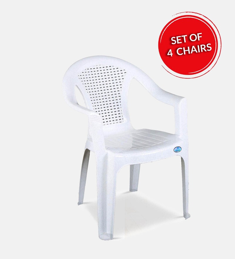 two plastic chairs