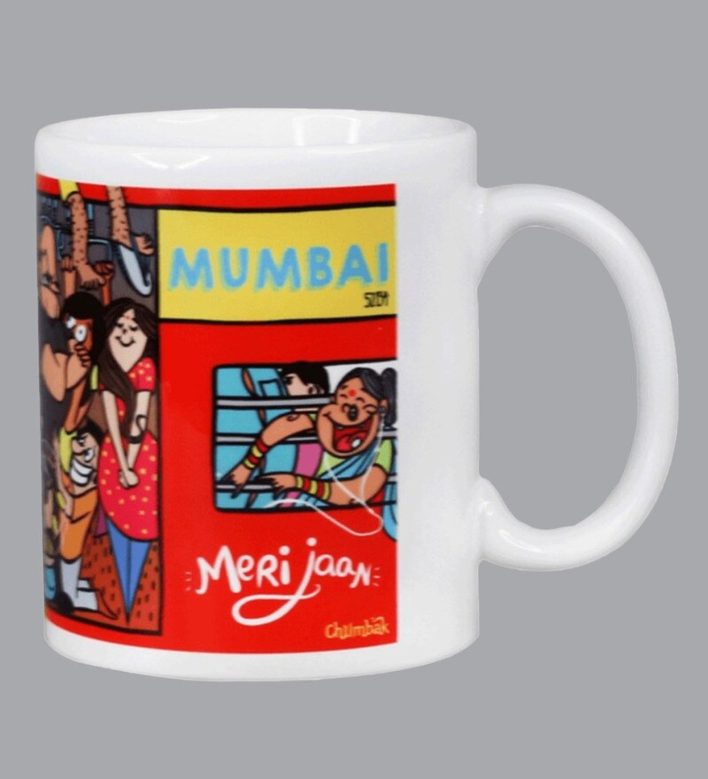 Buy Chumbak Mumbai Meri Jaan Ceramic 300 ML Coffee Mug