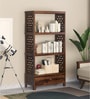 Chadov Sheesham Wood Bookshelf In Provincial Teak Finish
