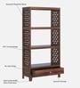 Chadov Sheesham Wood Bookshelf In Provincial Teak Finish