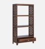 Chadov Sheesham Wood Bookshelf In Provincial Teak Finish