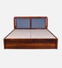 Chadov Sheesham Wood King Size Bed In Honey Oak Finish With Box Storage