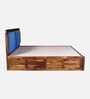 Chadov Sheesham Wood Queen Size Bed In Provincial Teak Finish With Box Storage Chadov Sheesham Wood Queen Size Bed In Provincial Teak Finish With Box Storage