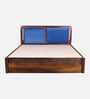 Chadov Sheesham Wood Queen Size Bed In Provincial Teak Finish With Box Storage