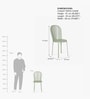 Chale Outdoor Patio Chair In Sage Green Colour