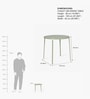 Chalet Outdoor Side Table In Olive Green Colour