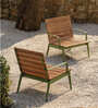 Chalet Outdoor Teak Wood Chair In Natural Finish
