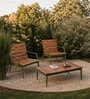 Chalet Outdoor Teak Wood Chair In Natural Finish